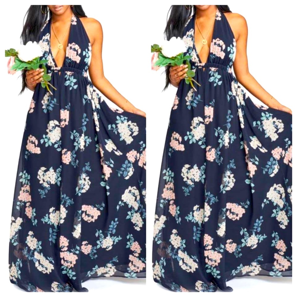 Show Me Your MUMU Luna Halter Dress.